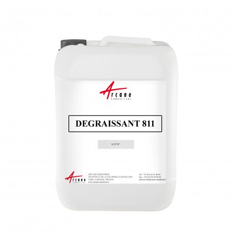 Dégraissant Alcalin Homologué en Contact Alimentaire DEGRAISSANT 811 Bidon 20L