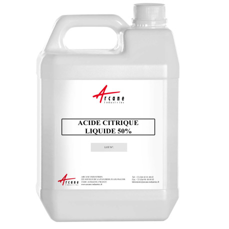 Acide Citrique Liquide 50% - Détartrant Bidon 5L