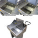 Fontaine de dégraissage électrique en inox 900x600mm FONTAINE FE900 Réservoirs