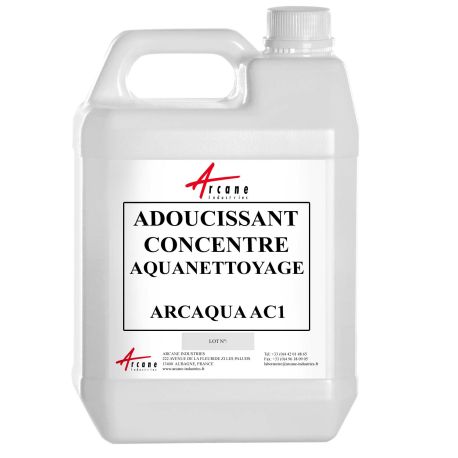 Adoucissant concentré professionnel pour aquanettoyage - ARCAQUA AC1 5L